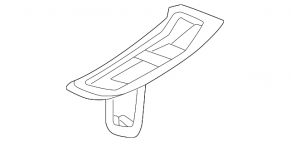 Left front bumper lip trim for Toyota Land Cruiser 2024-2026