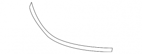 Toyota Rav4 16-18 hood seal on the bumper