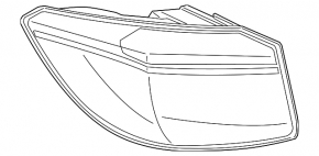 BMW X6 F16 15-19 Left Outer Wing Light