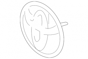 08-16 Toyota Sequoia grille emblem