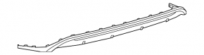 Rear bumper lip Toyota Prius V 15-17 rest
