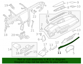 Set of interior trim panels for Audi Q5 80A 21-24, wood grain, quattro, chrome, scratches, broken mount