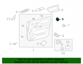 Front right door lock button for Lexus RX300 RX330 RX350 RX400h 04-09
