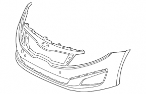 Front Bumper Naked Kia Optima 14-15 Rest AVTM