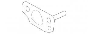 Left rear bumper reinforcement bracket for Hyundai Santa FE Sport 2017-2018 (USA)
