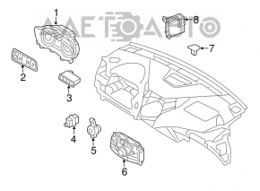 Hyundai Azera 12-17 trunk release button
