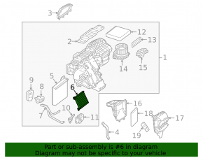 Mercedes GLS-class X166 13-19 heater radiator