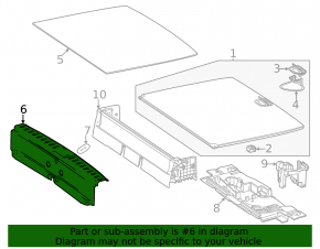 Mercedes X247 GLB 20-26 black trunk opening trim
