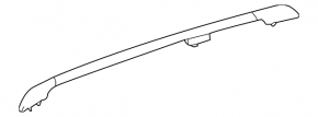 Longitudinal roof rail left Mercedes GLC 16-22 chrome