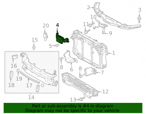 Mazda 3 14-18 BM bonnet lock trim broken mount