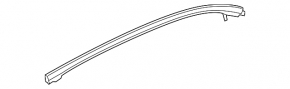 Upper rear left door molding Mazda 3 14-18 BM black