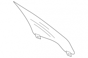 Lincoln MKZ 13-20 front left door glass, triplex