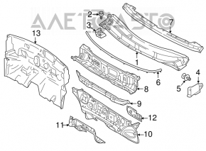 Wiper pan metal Nissan Versa 12-19 usa