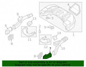 Air intake left BMW 5 G30 18-19 4.4T