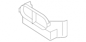 Air intake rear part VW Passat b7 12-15 USA 2.5