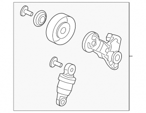 Drive Belt Tensioner Pulley Honda Accord 18-22 2.0T