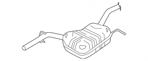 VW CC 08-17 exhaust manifold center section