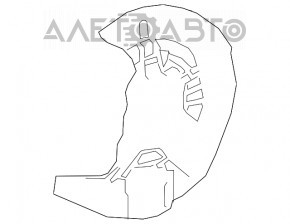 Brake Disc Cover Front Left Lexus RX350 RX450h 16-22