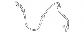 Front left ABS sensor for Nissan Rogue 2015