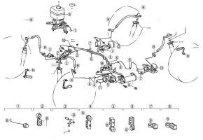 Front left body tilt sensor Lexus LX 98-07