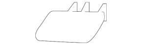 Right headlight washer cap for Audi A7 12-15