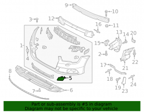 Right headlight washer cap for Audi A7 12-15