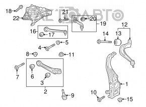 Front left ball joint Audi Q7 16 - boot torn