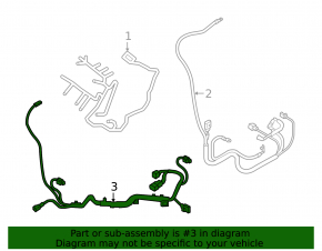 Audi Q7 16-18 steering rack wiring