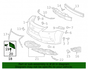 License Plate Bar Lexus ES300h ES350 13-15