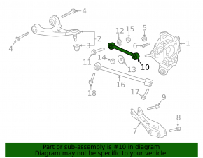 Upper Rear Right Short Control Arm Acura MDX 14-20