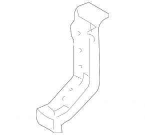 Lower reinforcement for the left wing apron for the Lexus RX330 RX350 RX400h 04-09