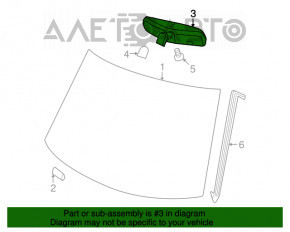 Interior mirror Dodge Journey 11- black with auto-dimming, rubbed