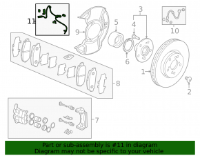 ABS sensor front left Acura TLX 15-