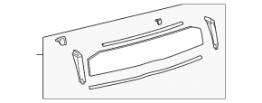 Small rear window for the trunk of a Toyota Prius 30 10-15