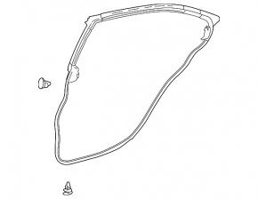 Lexus IS 14-20 rear right door seal