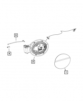 Chrysler Pacifica 17- Fuel Filler Door Housing