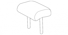 Rear center headrest 2nd row Lexus CT200h 14-17 beige leather