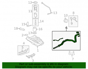 Fuel filler neck for Toyota Camry v40 hybrid 07-11