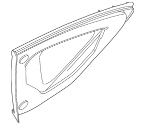 Rear left fixed glass window for Nissan Altima 13-18