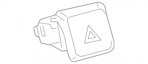 Hazard warning button Toyota Camry v70 18-24