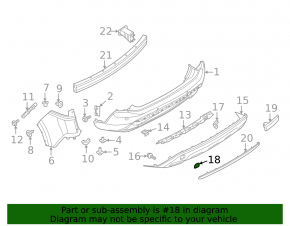Nissan Rogue 21-22 Rear Bumper Tow Hook Plug Gray JP built