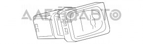 USB Hub, AUX Toyota Highlander 14-16 no cover