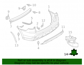Blind Spot Sensor (BSM) left Mitsubishi Outlander 19-21