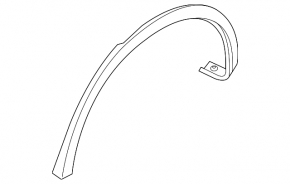Rear left arch trim Porsche Cayenne 958 11-14
