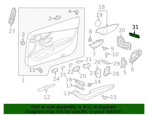Front right seat heating buttons for Mercedes GLC 20-22