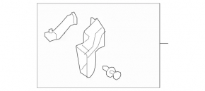Front bumper bracket right Mercedes Metris W447 16-23