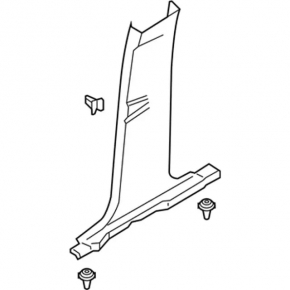 Center pillar trim lower left Lincoln MKC 15-19 brown