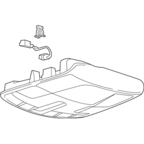 Lincoln MKZ 15-16 front headlight, type 2, sunroof, beige