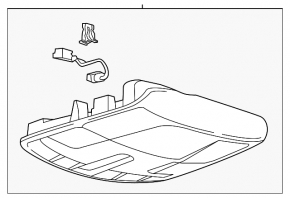 Lincoln MKZ 15-16 front headlight, type 2, sunroof, beige