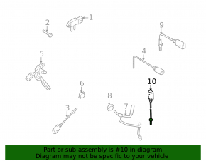 Exhaust Gas Temperature Sensor VW Jetta 11-15 USA 2.0 TDI after DPF